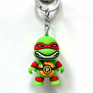TMNT Raphael 3D Rubber Key Ring